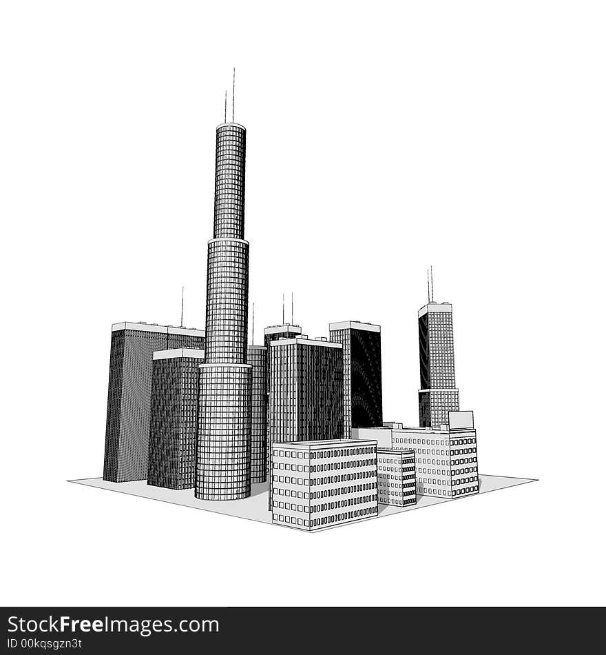 Skyscrapers - illustration