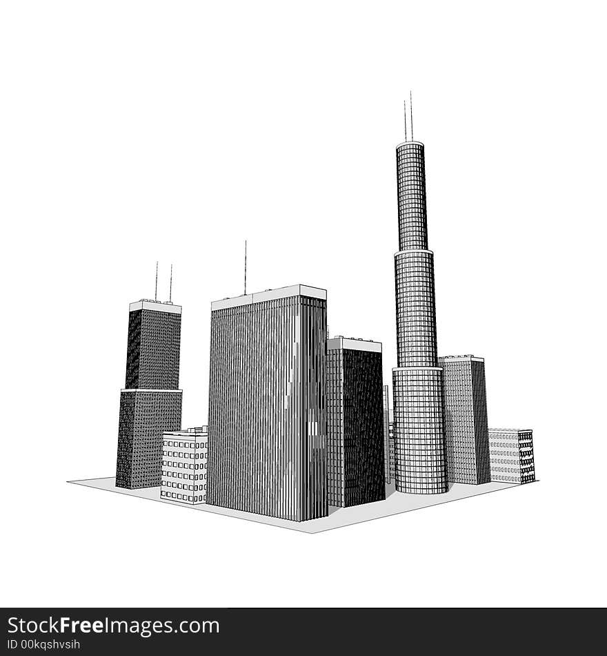 Skyscrapers - illustration