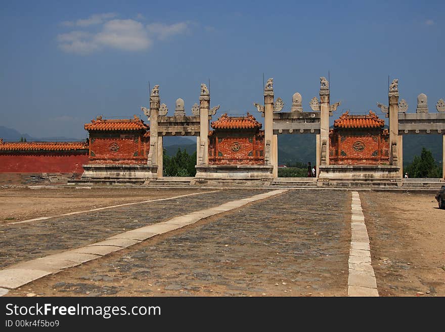 The Dragon and Phoenix Gate of the Eastern Qing Tombs