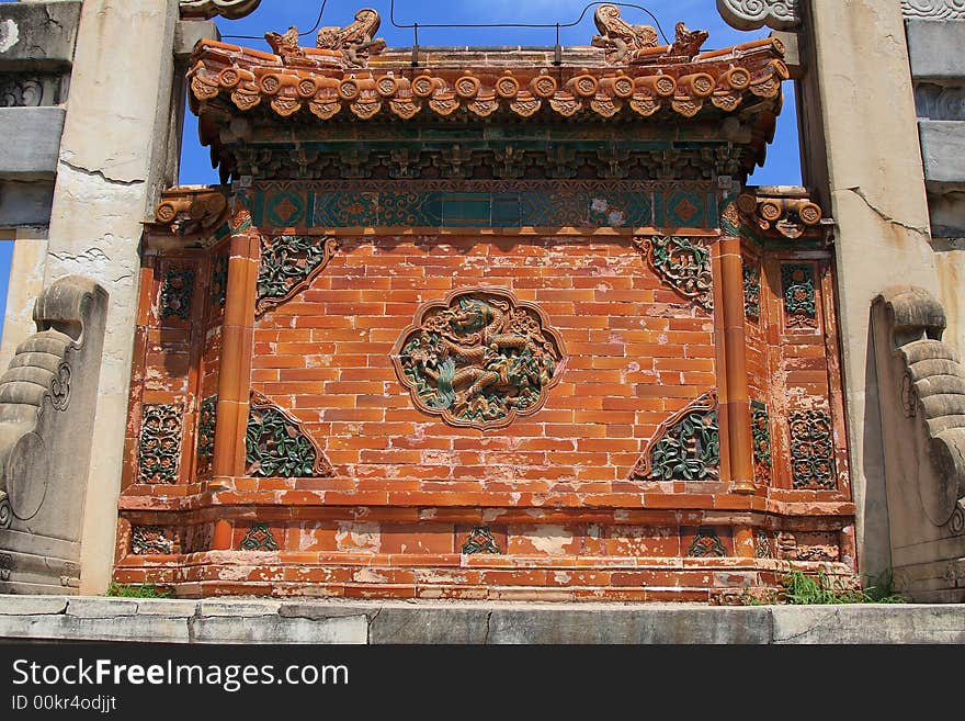 The Dragon and Phoenix Gate of the Eastern Qing Tombs. The Dragon and Phoenix Gate of the Eastern Qing Tombs