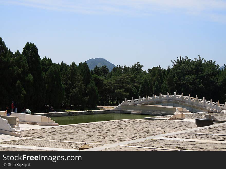 Stone arch bridge of Emperor's Mother in the Eastern Qing Tombs