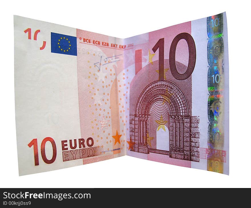 Currency Euro isolated, object over white, with absolutely white a background, for designer. Currency Euro isolated, object over white, with absolutely white a background, for designer