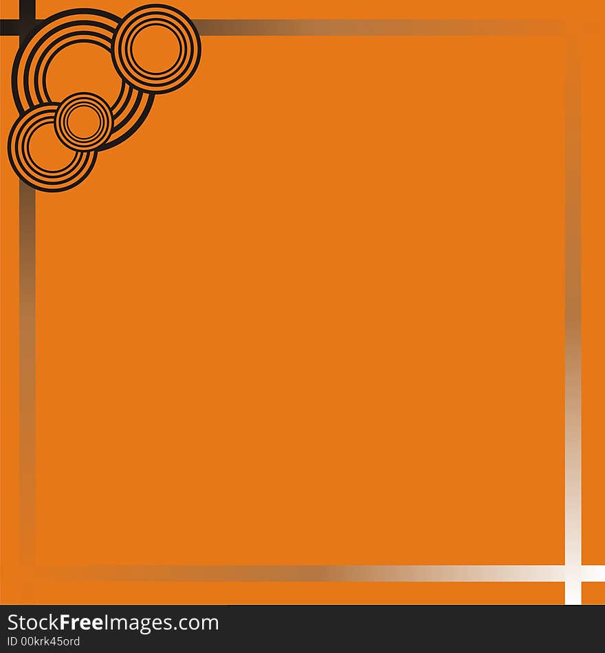 Original framework in orange, black and white colors. Original framework in orange, black and white colors