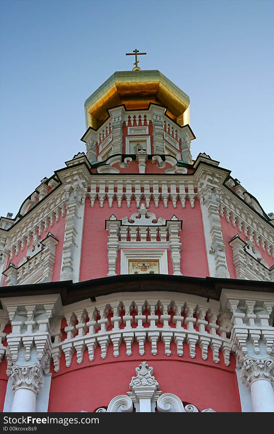 The christian orthodox temple in Moscow. The christian orthodox temple in Moscow