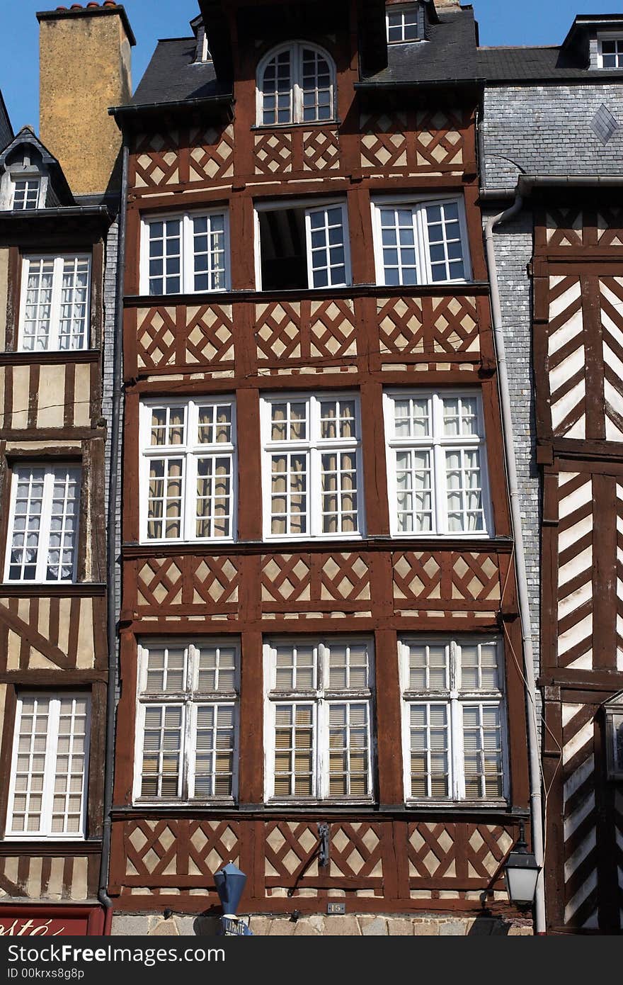 An old Brittany house front