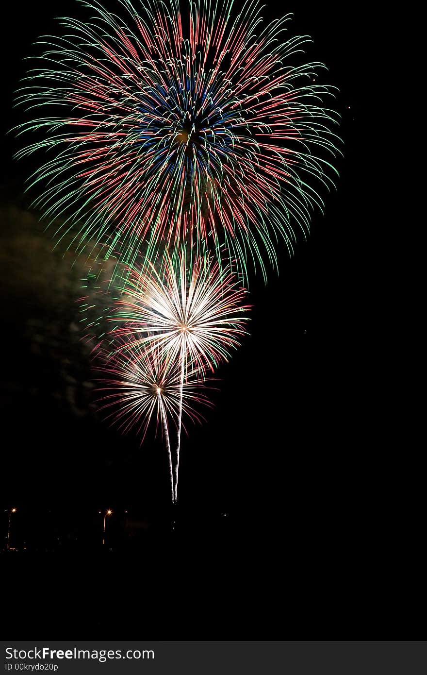 Colorful celebration fireworks