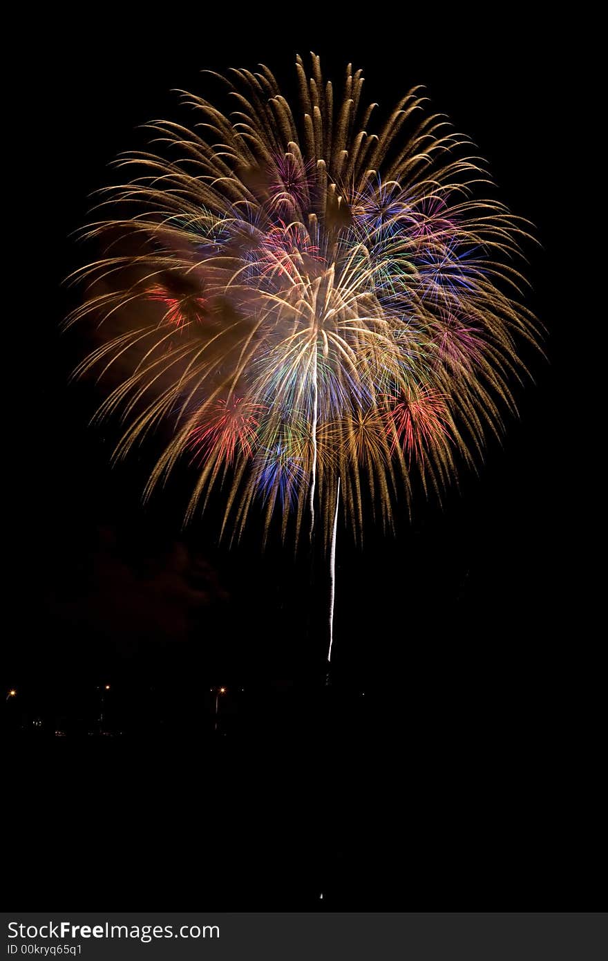 Colorful celebration fireworks