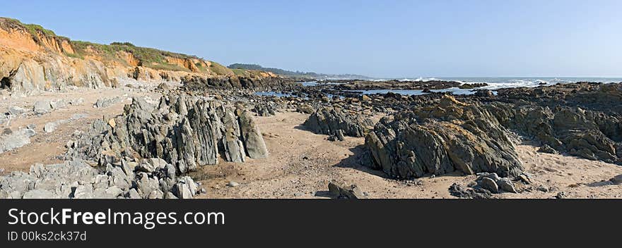 Panorama Of California Coast