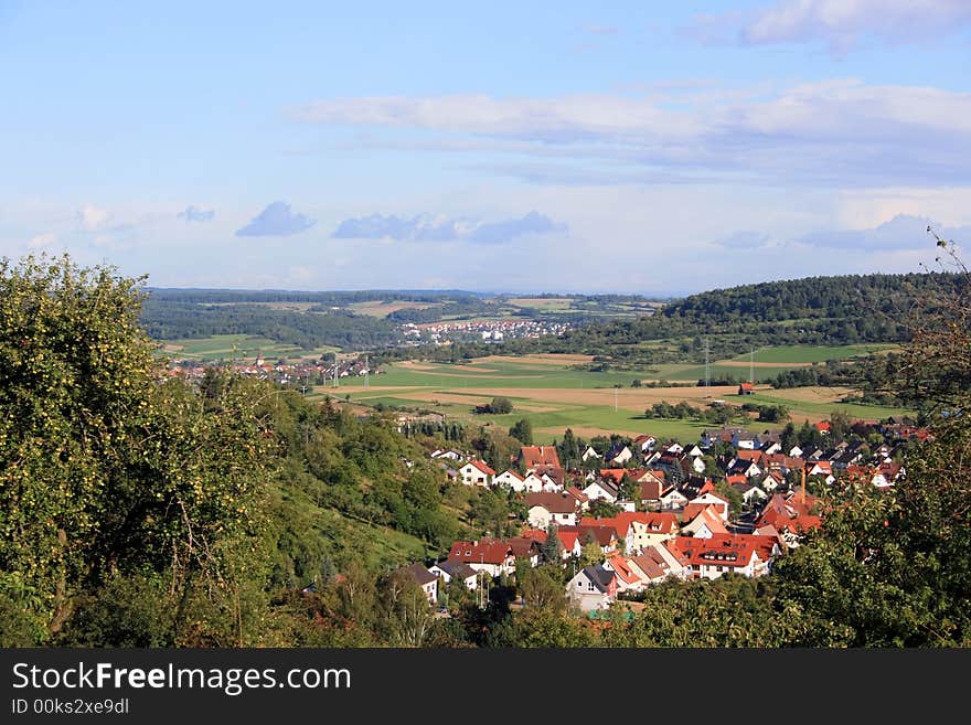 This image shows villages in black forest