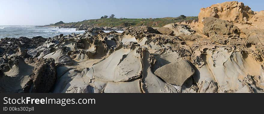 Panorama Of California Coast