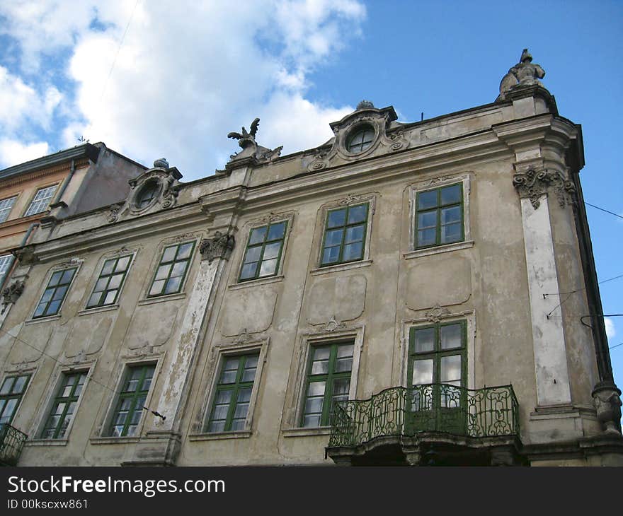 Photo of old house in lviv