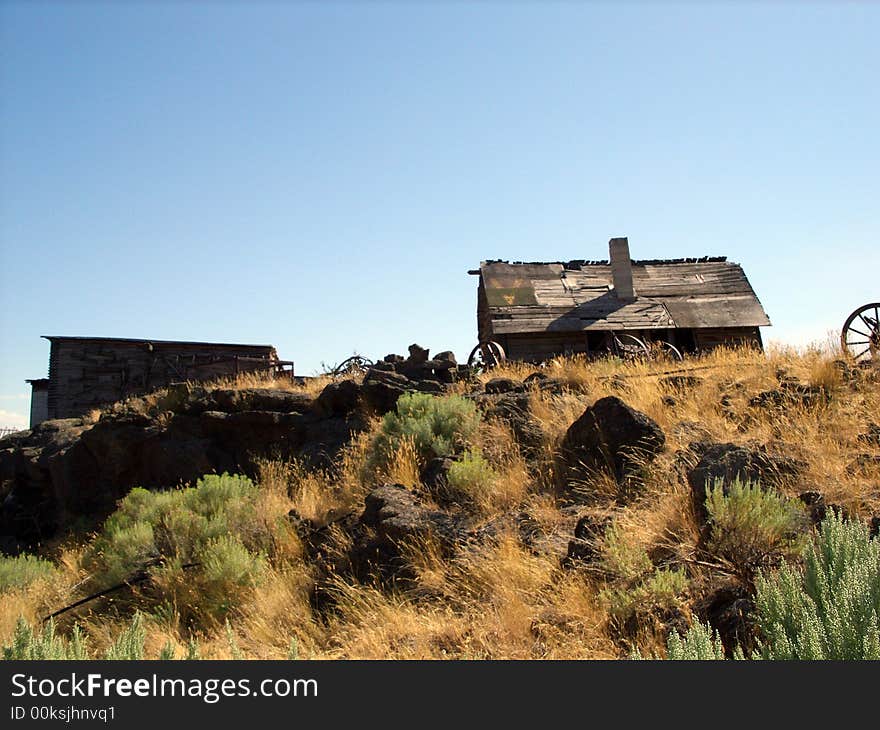 Recreation of 1800s  style building near  the caves  in Southern Idaho. Recreation of 1800s  style building near  the caves  in Southern Idaho