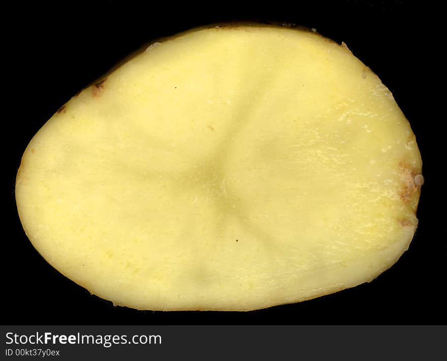 Close up on a potatoe