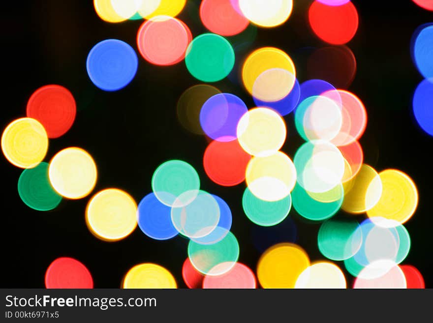 Colorful christmas lights