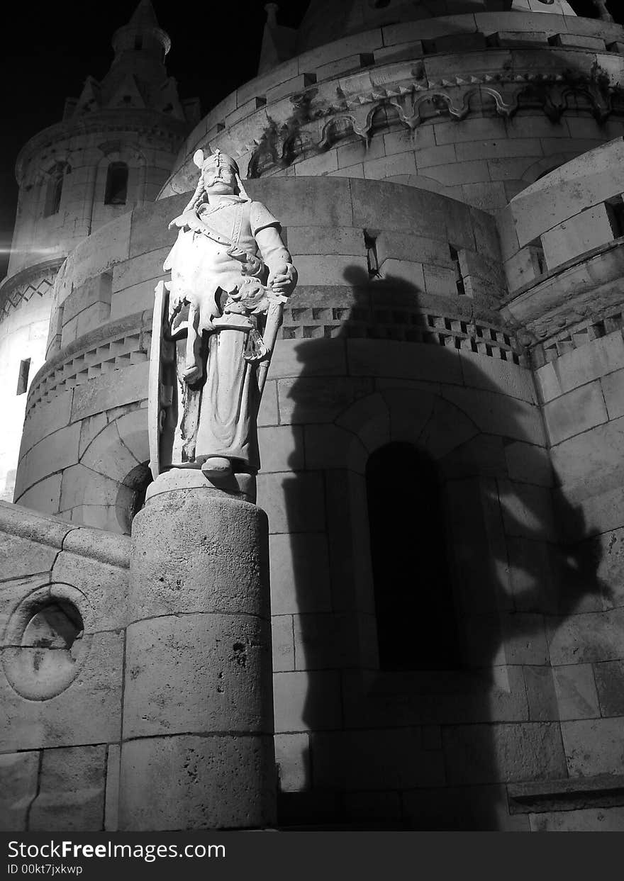 Statue of Arpad from the old centre of Budapest