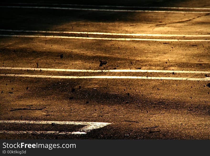 Empty parking spaces