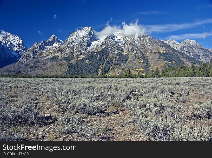 Grand Teton NP after First Snow