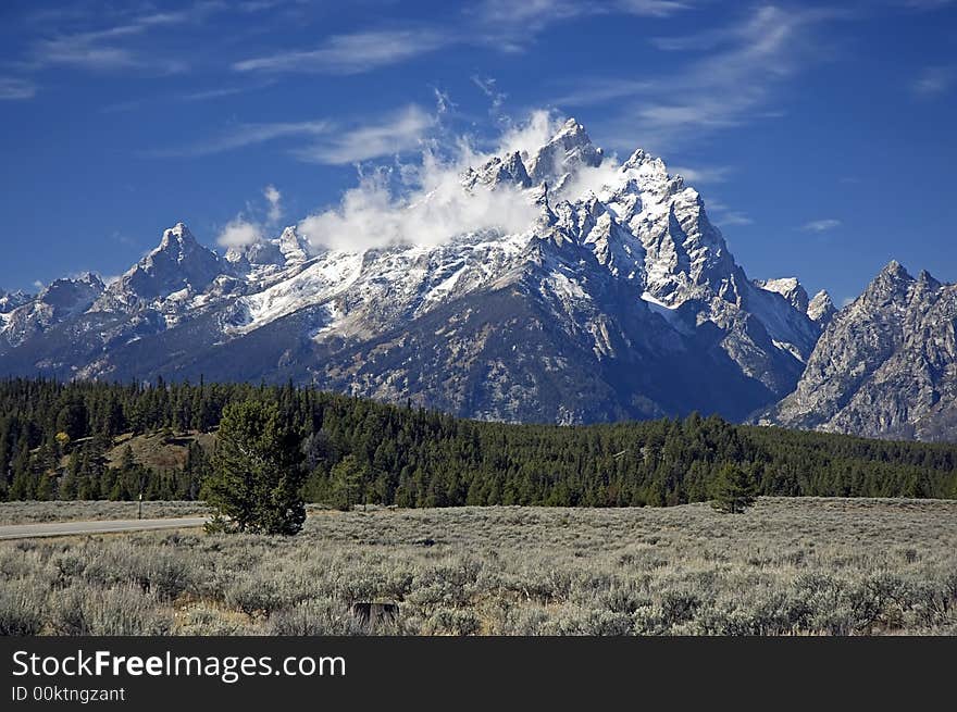 Grand Teton NP after First Snow