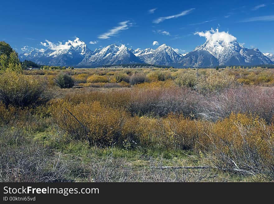 Grand Teton after First Snow