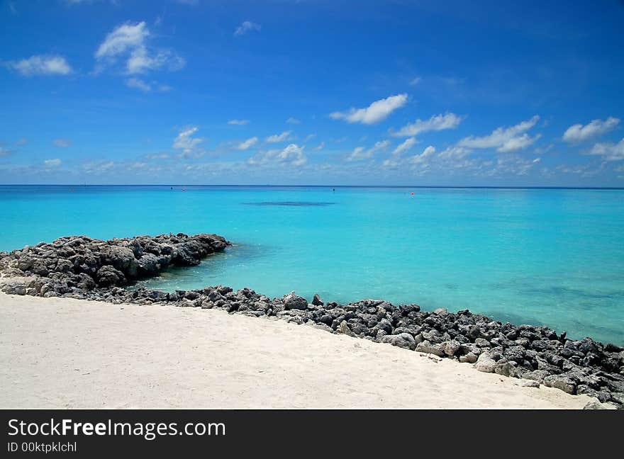 Rocky Beach on the Maldives