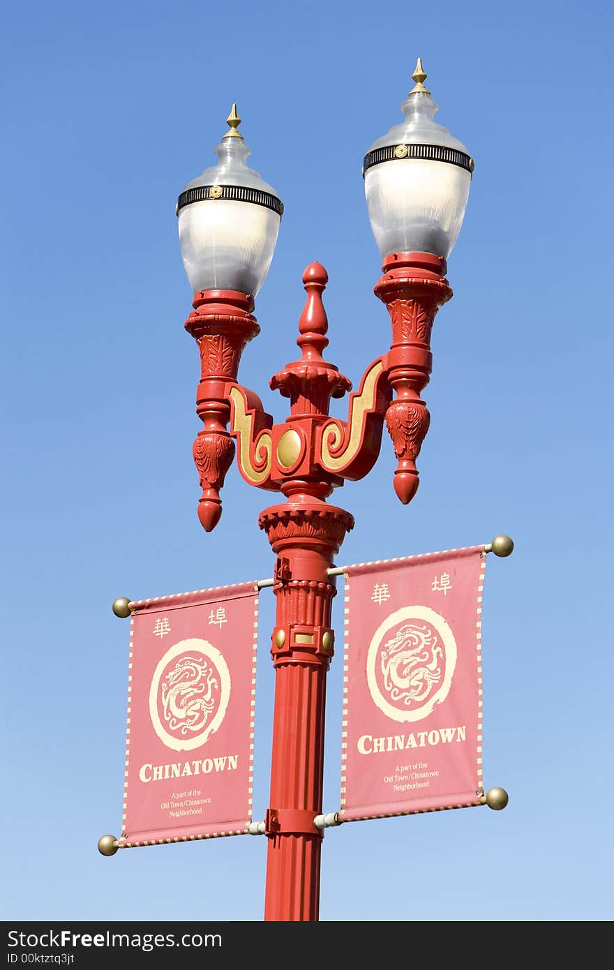 Gas lamp in San Francisco