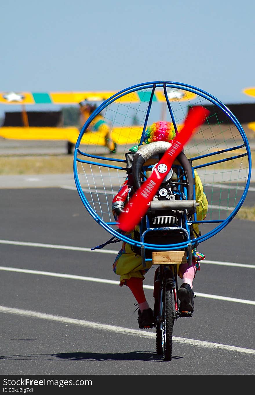 Clown on the bike