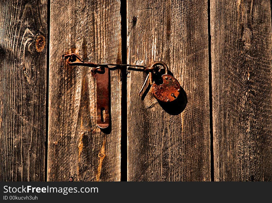 Wood texture. close door. background