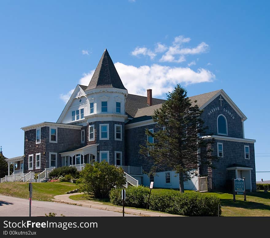 A church on Block Island, RI. A church on Block Island, RI.