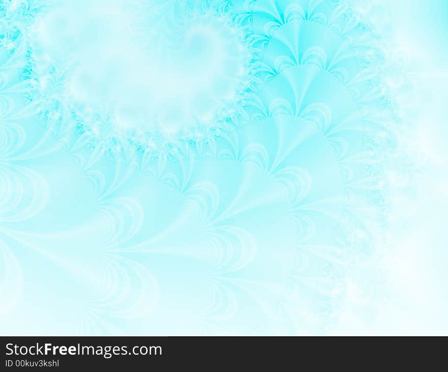 Beautiful wintry background.Fractal image