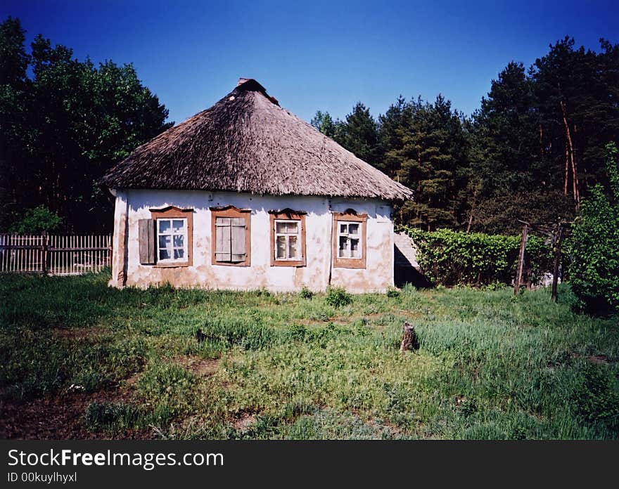 The old house of XIX century in the town of Merefa.