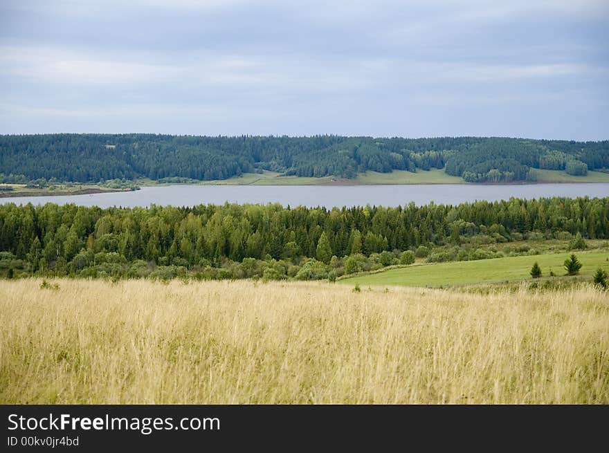 Blue, green and yellow are colors of september