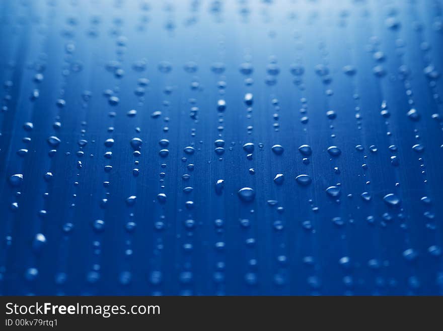 Water drops abstract background (shallow DoF)