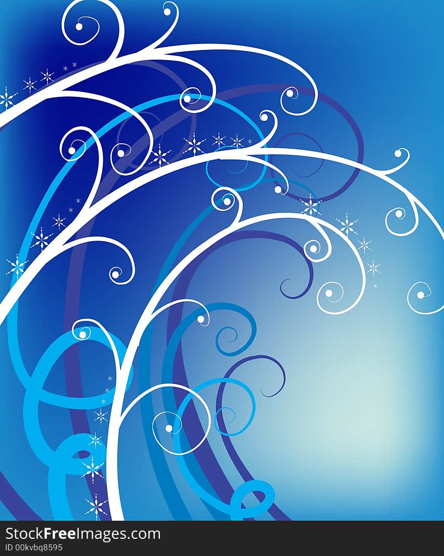 Blue Christmas Background