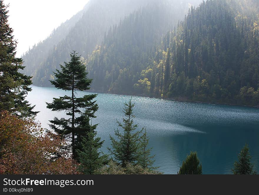 Jiuzhaigou national park of sichuan china autumn. Jiuzhaigou national park of sichuan china autumn