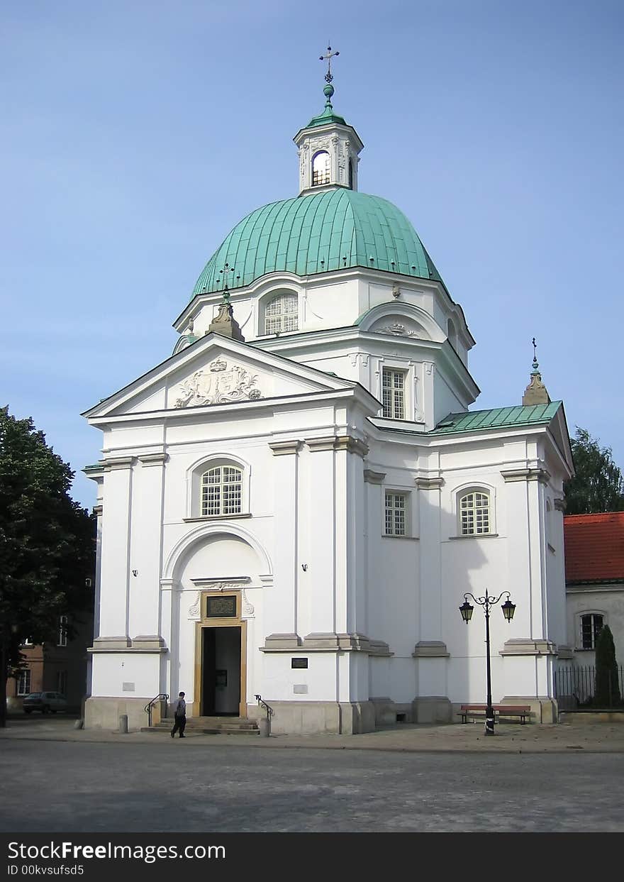 One of the churches in polish capital. One of the churches in polish capital.