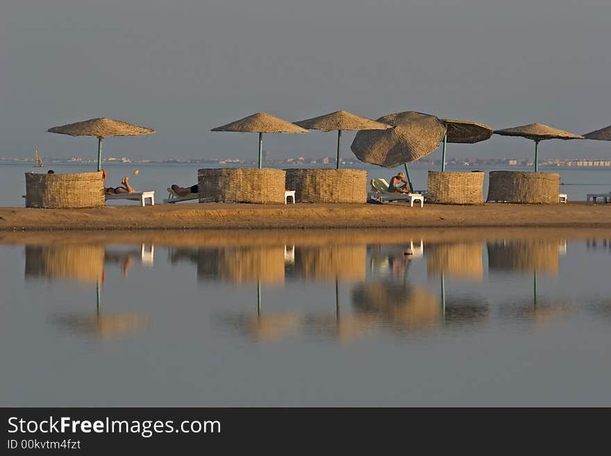 Parasol on the beach