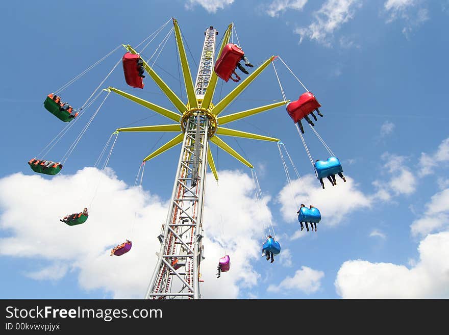 Giant carousel at a fun fair