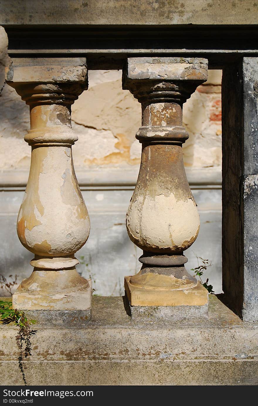 Old column. ancient detail. background