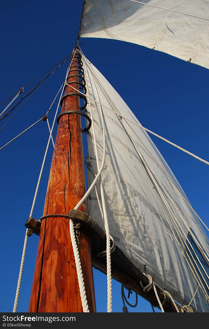 The Elsworth, a skipjack built in 1901 for dredging oysters on the Chesapeake Bay, is under sail on the Chester River. The Elsworth, a skipjack built in 1901 for dredging oysters on the Chesapeake Bay, is under sail on the Chester River.