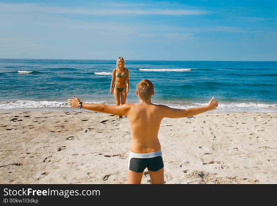 Couple on beach