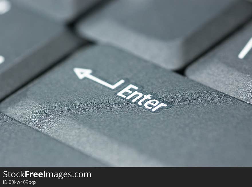 Close Up Of Laptop Keyboard