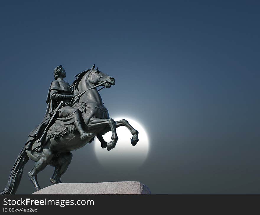 Monument of Peter the First - St.Petersburg , Russia. Monument of Peter the First - St.Petersburg , Russia