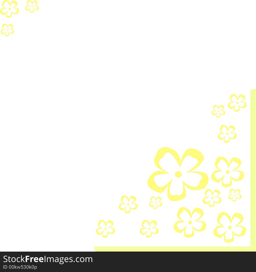 Abstract floral pattern on the white background (+ EPS)