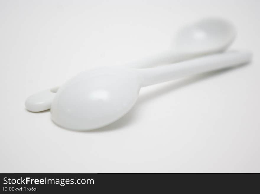 Two spoon on the background. Two spoon on the background