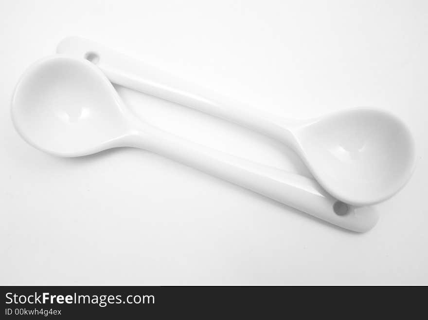 Two spoon on the background. Two spoon on the background