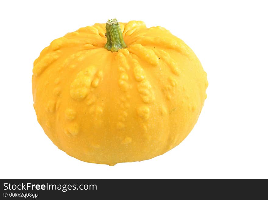 Ornamental Squash On White