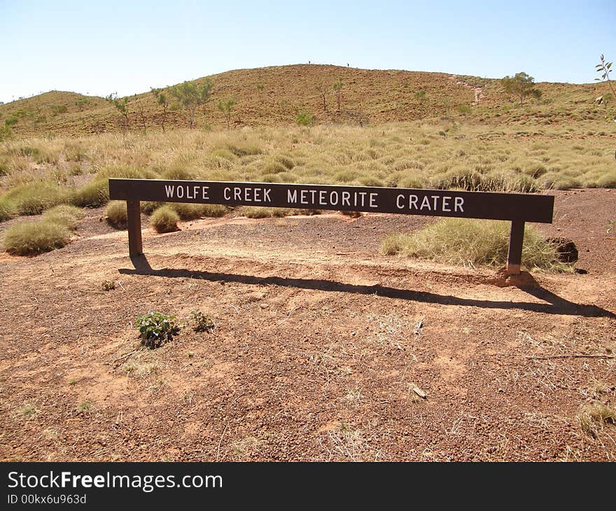 Wolfe creek meteorite crater