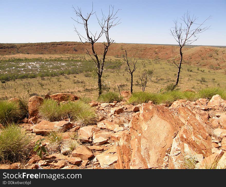 Wolfe creek meteorite crater