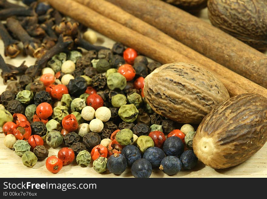 Seasoning on table