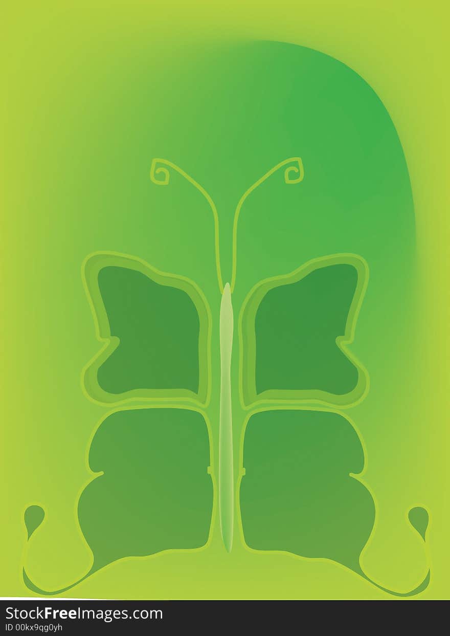 Different shades of green butterfly backdrop. Different shades of green butterfly backdrop